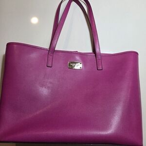 Michael Kors Pink Leather Tote Bag
